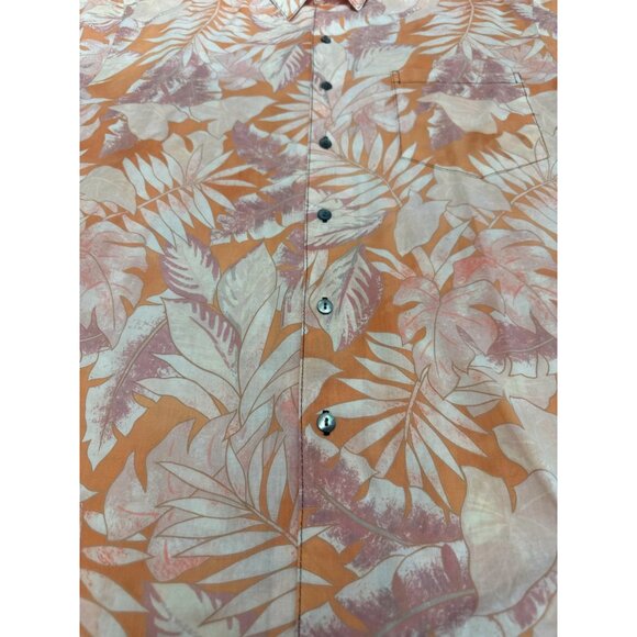CCC Mens Tropical Floral Short Sleeve Button Up Shirt Size Large - Picture 5 of 5